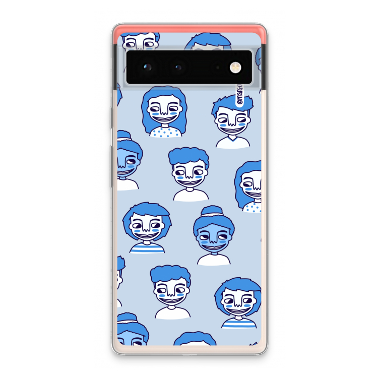 Gezichtjes: Google Pixel 6 Transparant Hoesje