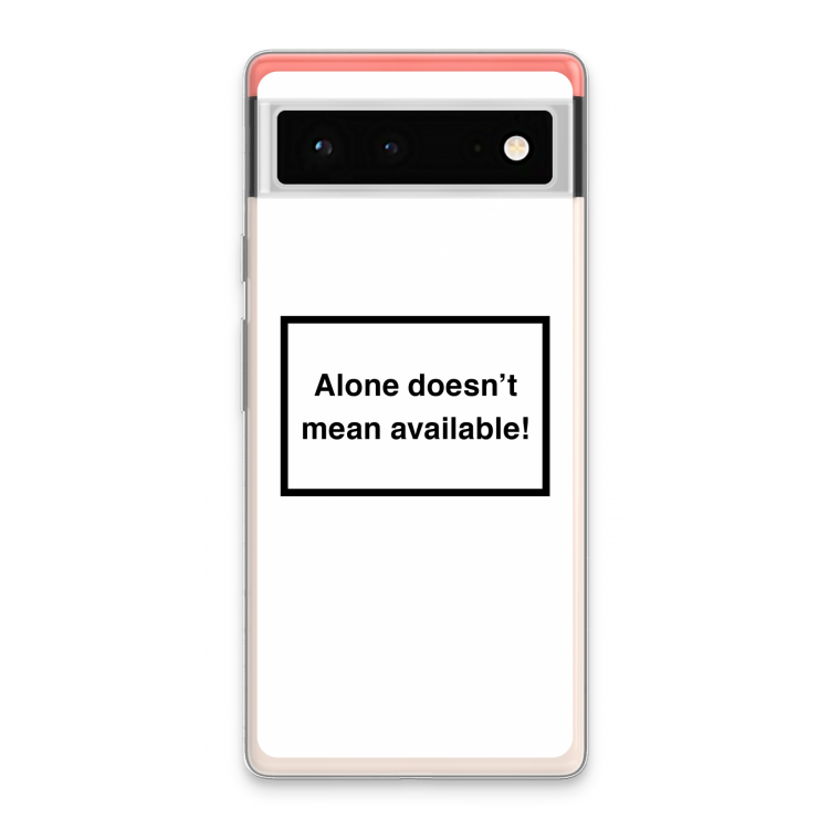 Alone: Google Pixel 6 Transparant Hoesje