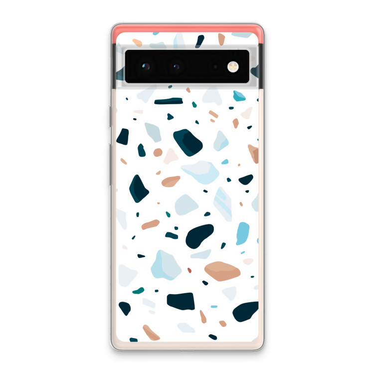 Terrazzo N°13: Google Pixel 6 Transparant Hoesje