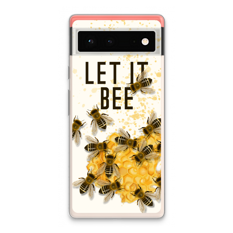 Let it bee: Google Pixel 6 Transparant Hoesje