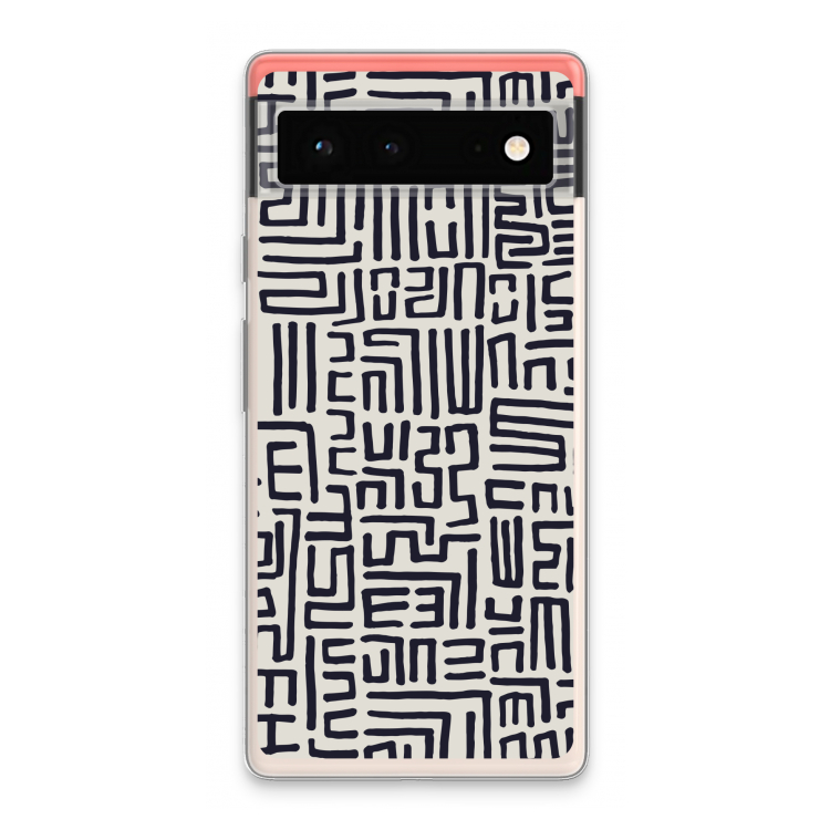 Moroccan Print: Google Pixel 6 Transparant Hoesje