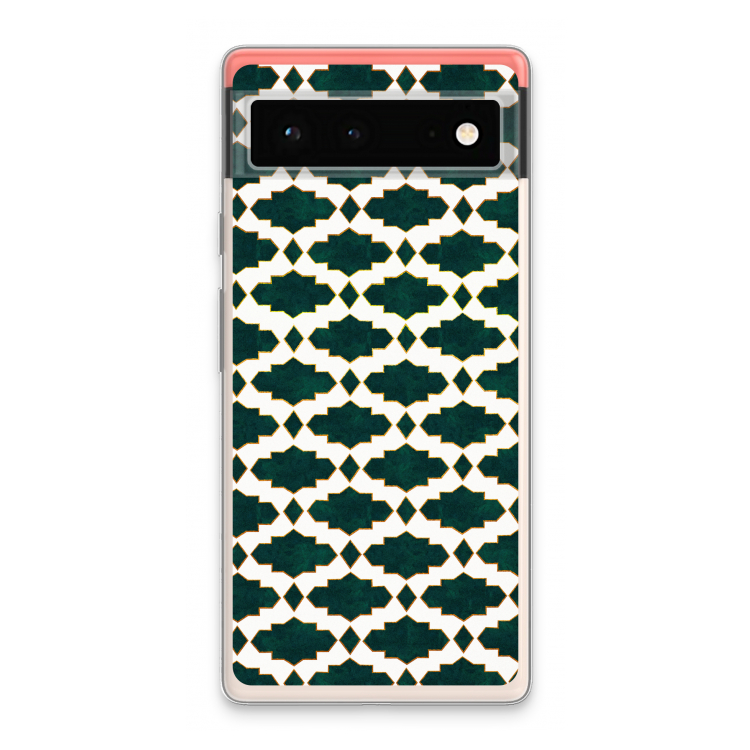Moroccan tiles: Google Pixel 6 Transparant Hoesje