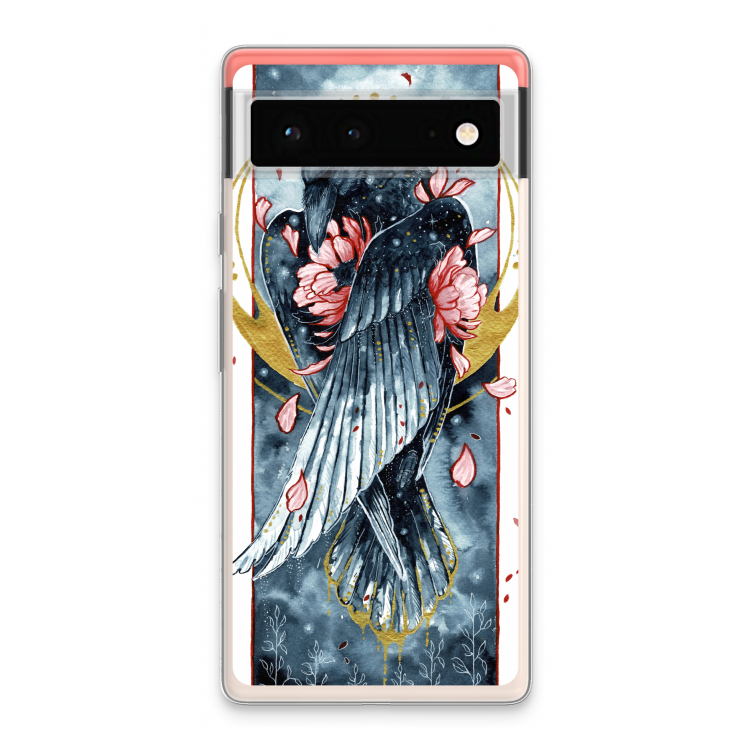 Golden Raven: Google Pixel 6 Transparant Hoesje