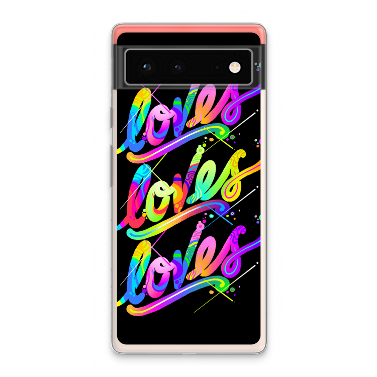 Loves: Google Pixel 6 Transparant Hoesje