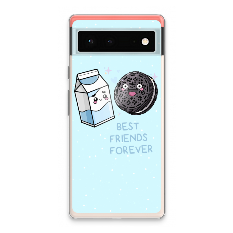 Best Friend Forever: Google Pixel 6 Transparant Hoesje
