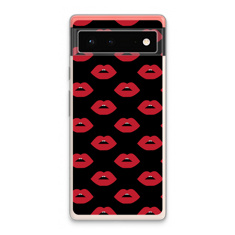Lips: Google Pixel 6 Transparant Hoesje