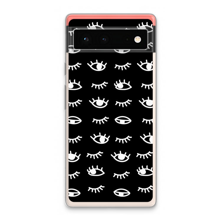 Eye pattern #3: Google Pixel 6 Transparant Hoesje