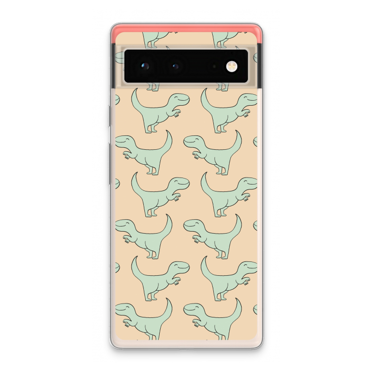 Dinos: Google Pixel 6 Transparant Hoesje