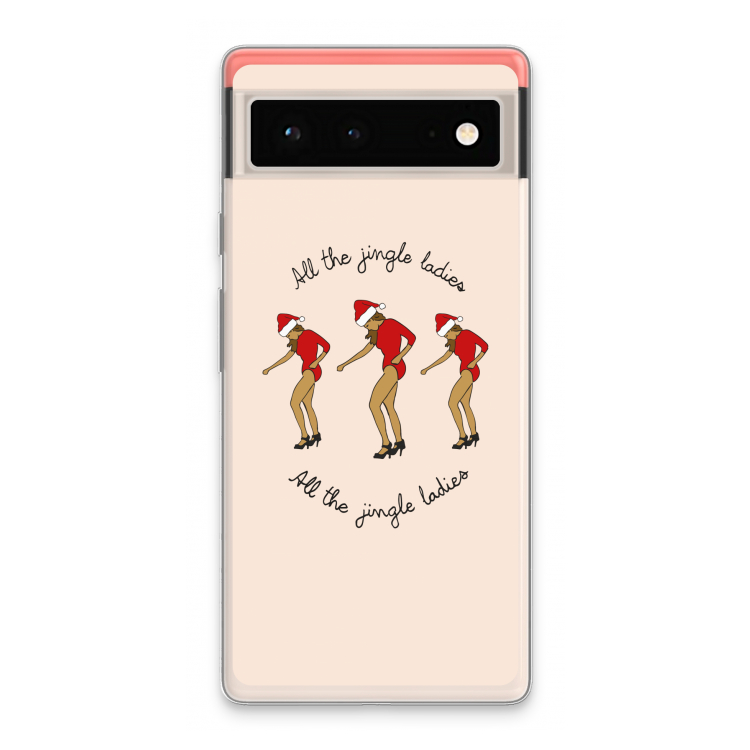 Jingle Ladies: Google Pixel 6 Transparant Hoesje