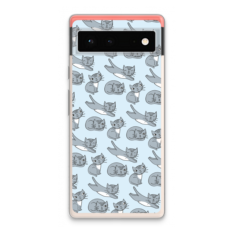 Poezen: Google Pixel 6 Transparant Hoesje