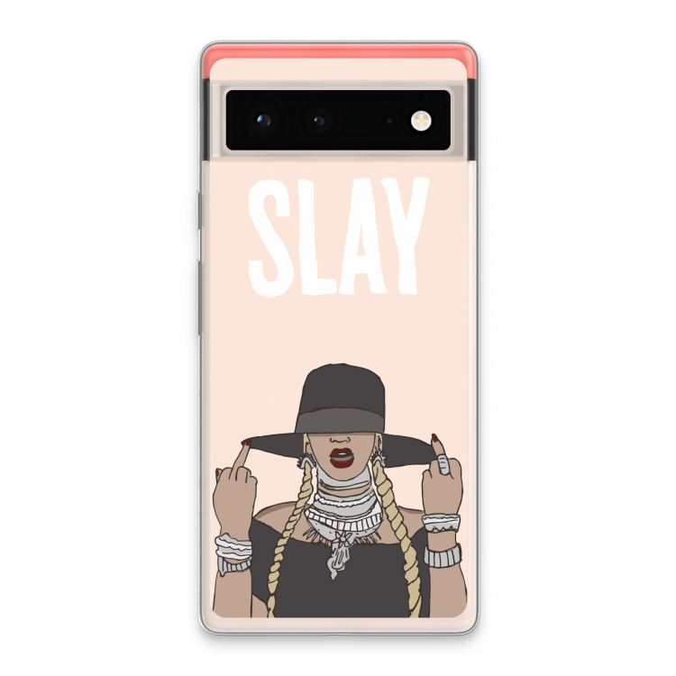 Slay All Day: Google Pixel 6 Transparant Hoesje