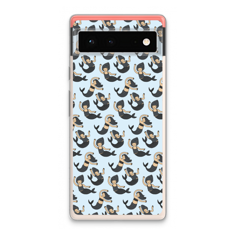 Zeemeermin: Google Pixel 6 Transparant Hoesje