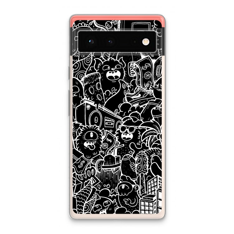 Vexx Black City : Google Pixel 6 Transparant Hoesje