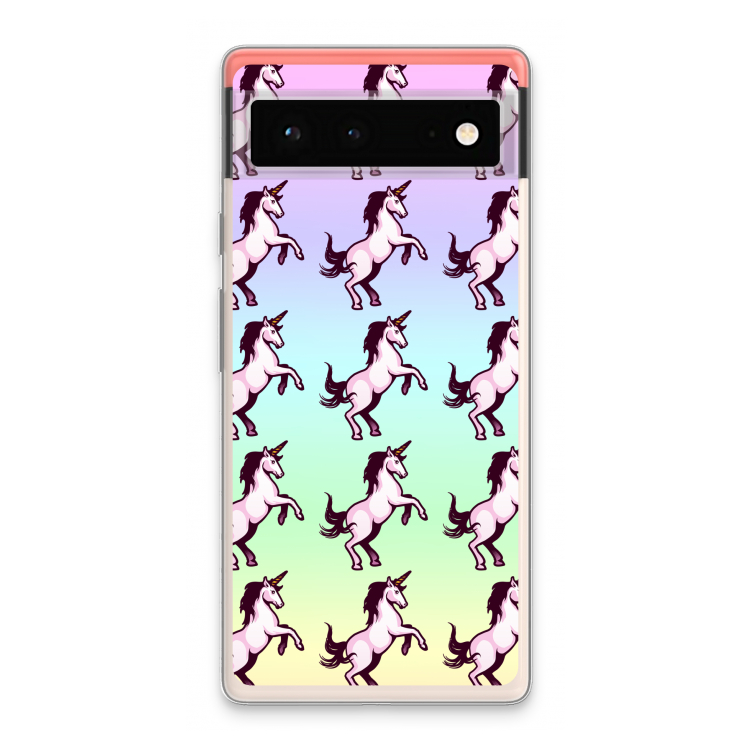 Musketon Unicorn: Google Pixel 6 Transparant Hoesje