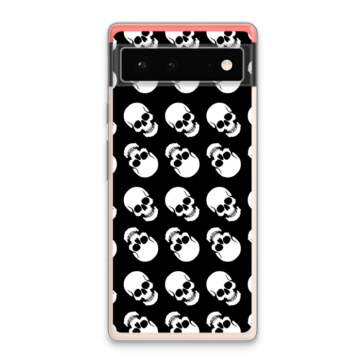 Musketon Skulls: Google Pixel 6 Transparant Hoesje