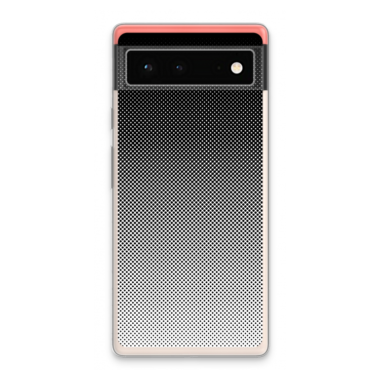 Musketon Halftone: Google Pixel 6 Transparant Hoesje