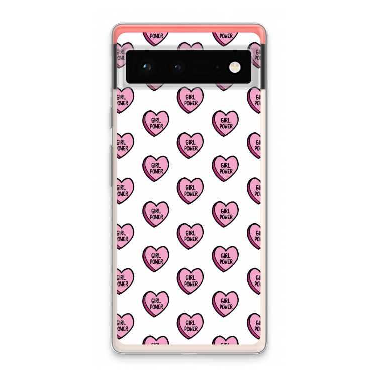 GIRL POWER: Google Pixel 6 Transparant Hoesje