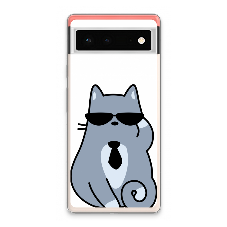 Cool cat: Google Pixel 6 Transparant Hoesje