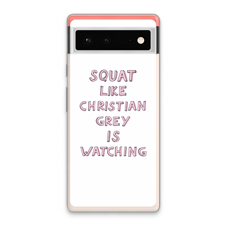 Christian Grey: Google Pixel 6 Transparant Hoesje