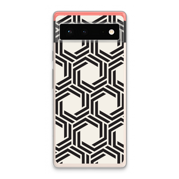 Geometrisch patroon: Google Pixel 6 Transparant Hoesje