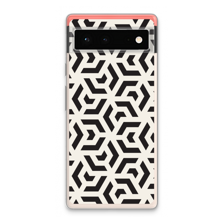 Crazy pattern: Google Pixel 6 Transparant Hoesje
