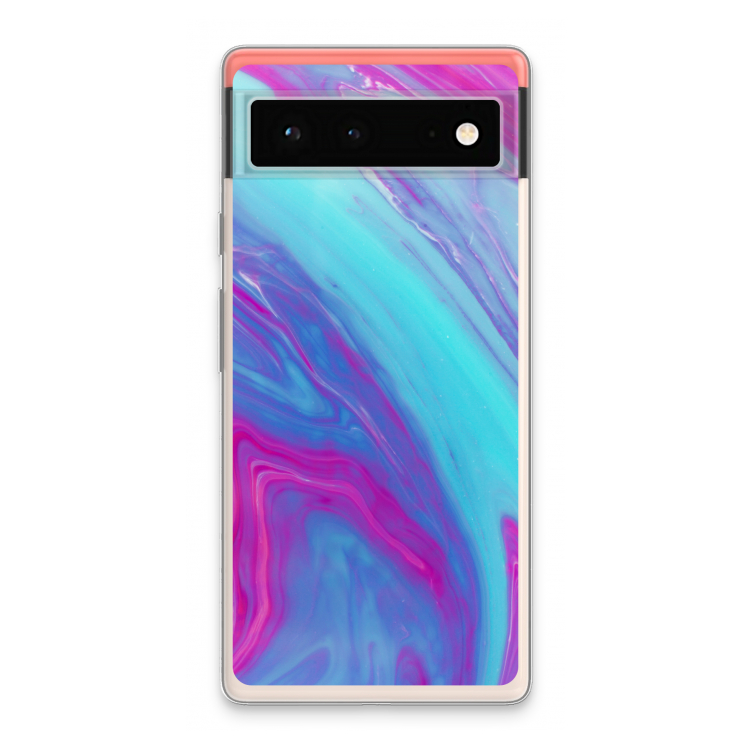 Zweverige regenboog: Google Pixel 6 Transparant Hoesje