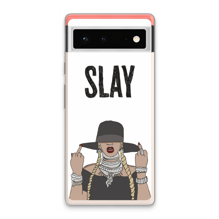 Slay All Day: Google Pixel 6 Transparant Hoesje