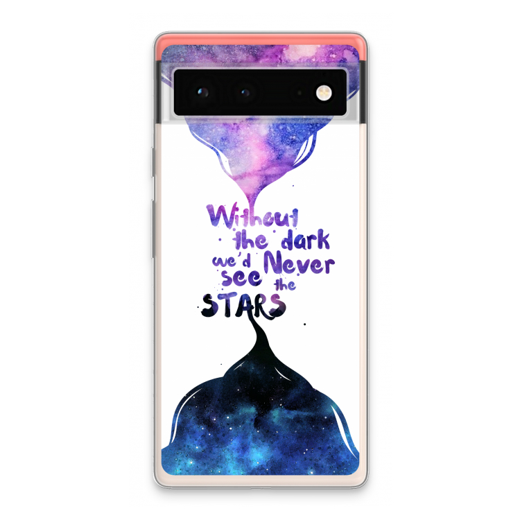 Stars quote: Google Pixel 6 Transparant Hoesje