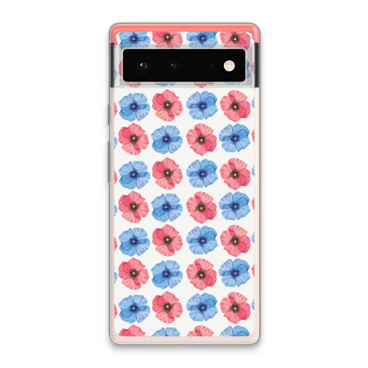 Klaproosjes: Google Pixel 6 Transparant Hoesje