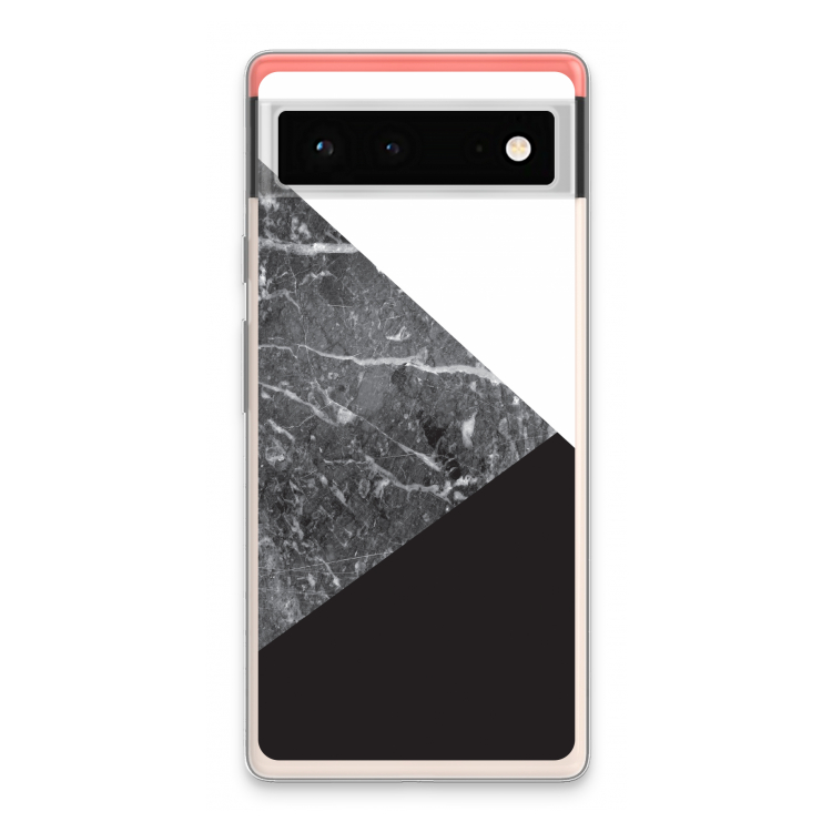 Combinatie marmer: Google Pixel 6 Transparant Hoesje