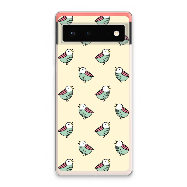 Vogeltjes: Google Pixel 6 Transparant Hoesje