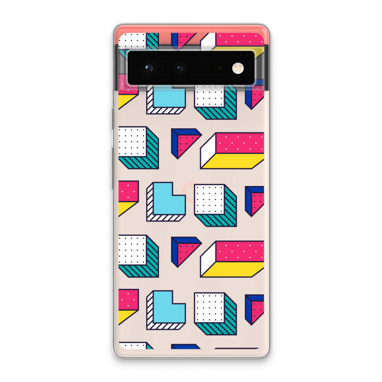 8-bit N°7: Google Pixel 6 Transparant Hoesje