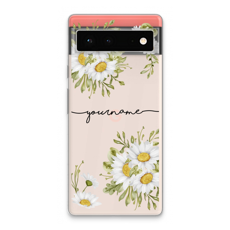 Daisies: Google Pixel 6 Transparant Hoesje