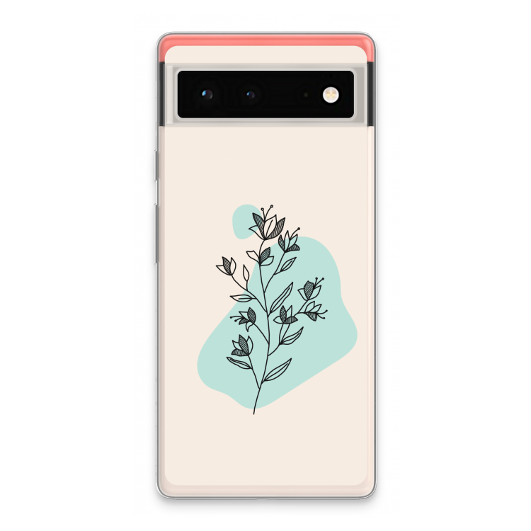 Violets are blue: Google Pixel 6 Transparant Hoesje