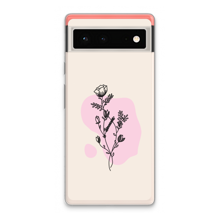 Roses are red: Google Pixel 6 Transparant Hoesje