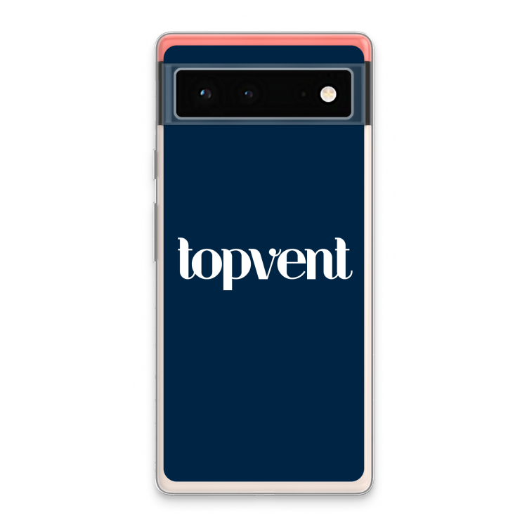Topvent Navy: Google Pixel 6 Transparant Hoesje