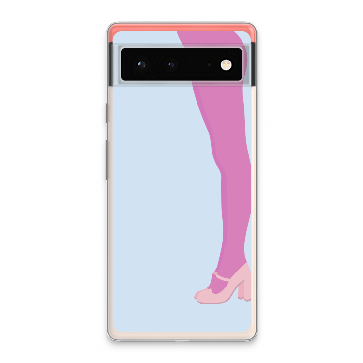 Pink panty: Google Pixel 6 Transparant Hoesje