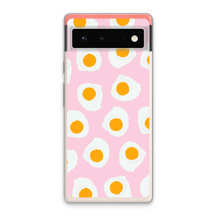 Dancing eggs: Google Pixel 6 Transparant Hoesje