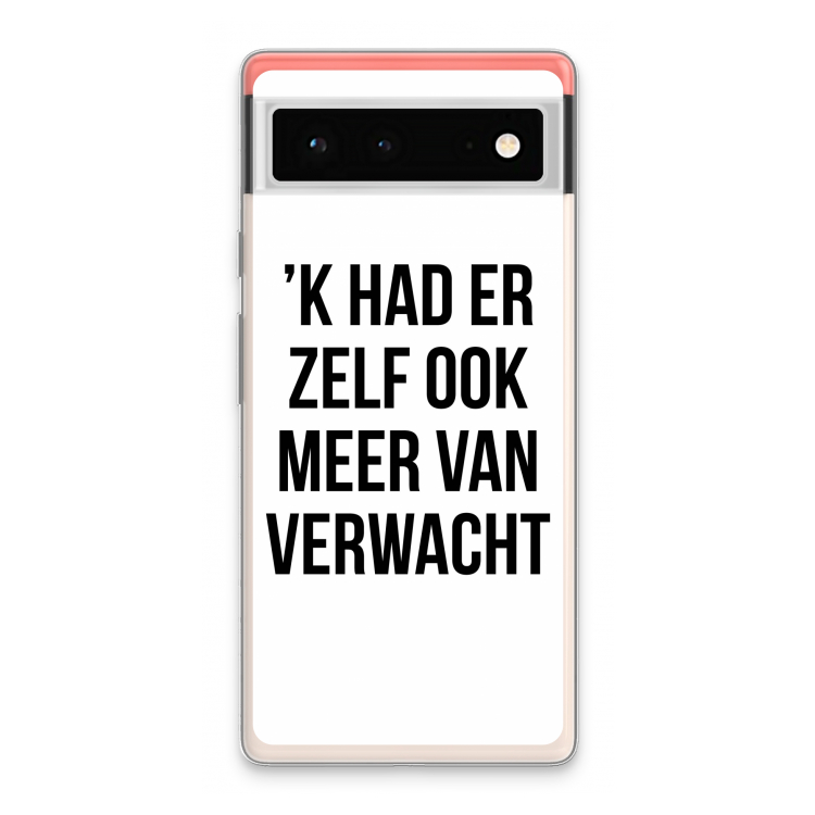 Meer verwacht: Google Pixel 6 Transparant Hoesje