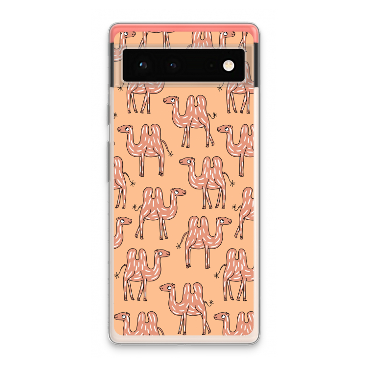 Kameel: Google Pixel 6 Transparant Hoesje