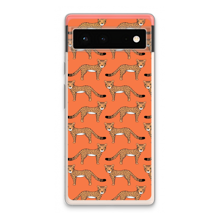 Cheetah: Google Pixel 6 Transparant Hoesje