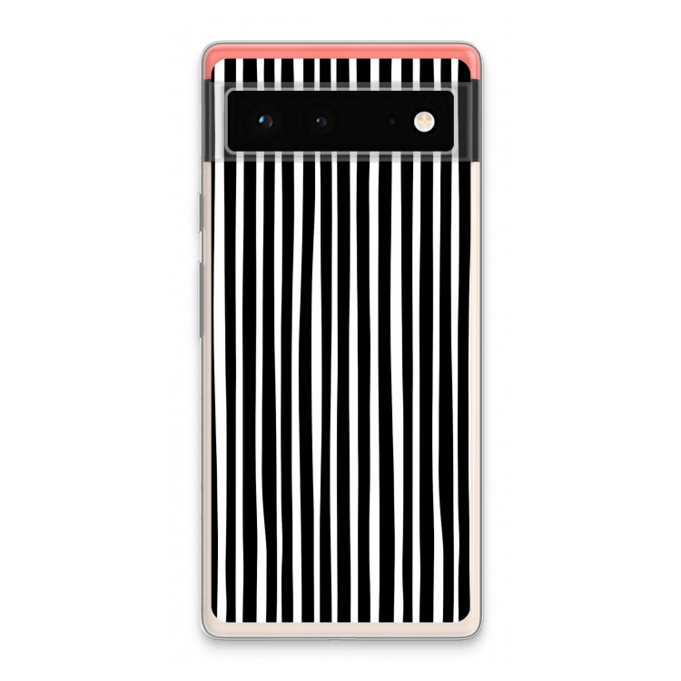 Stripes: Google Pixel 6 Transparant Hoesje