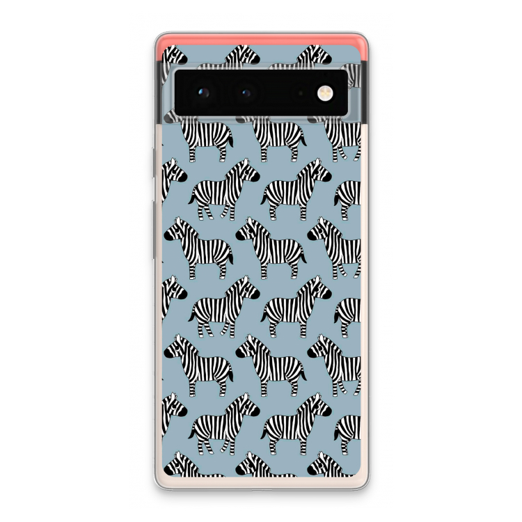 Zebra: Google Pixel 6 Transparant Hoesje