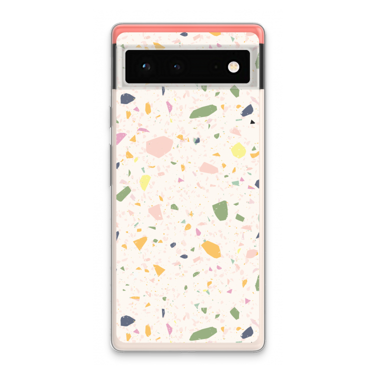 Terrazzo N°21: Google Pixel 6 Transparant Hoesje