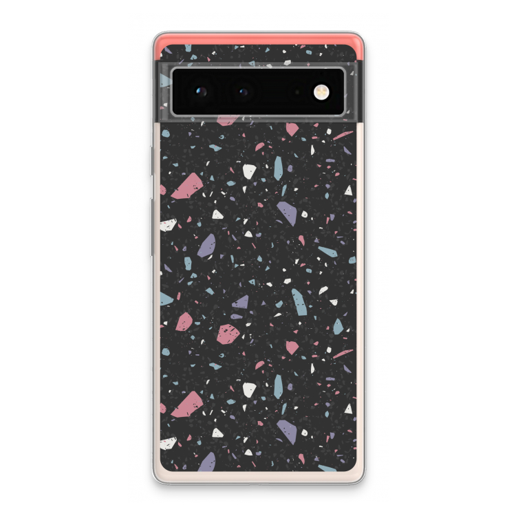 Terrazzo N°16: Google Pixel 6 Transparant Hoesje