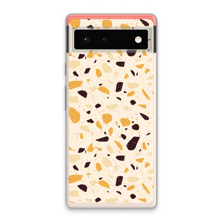 Terrazzo N°13: Google Pixel 6 Transparant Hoesje