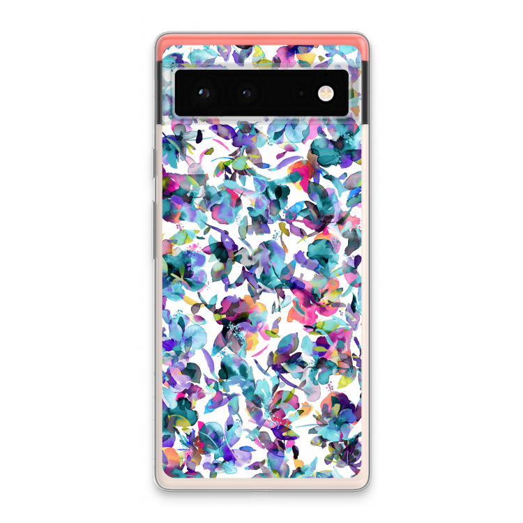 Hibiscus Flowers: Google Pixel 6 Transparant Hoesje