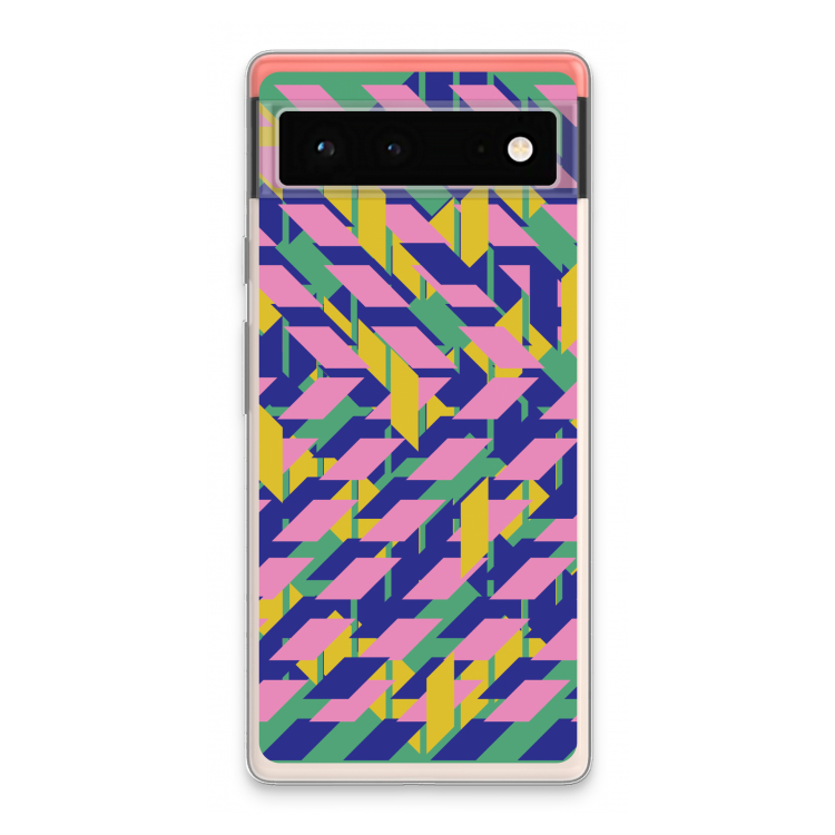 Skew Blush 1: Google Pixel 6 Transparant Hoesje