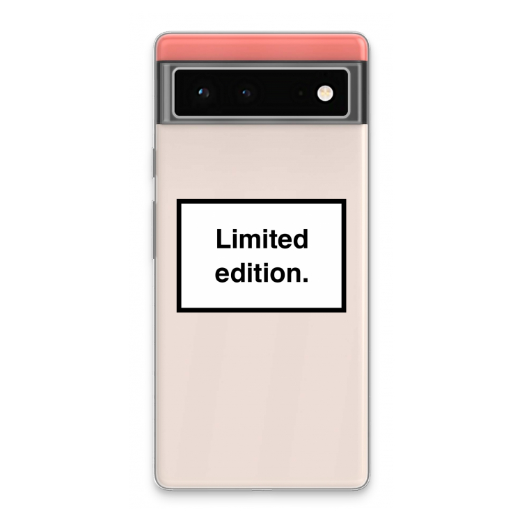 Limited edition: Google Pixel 6 Transparant Hoesje
