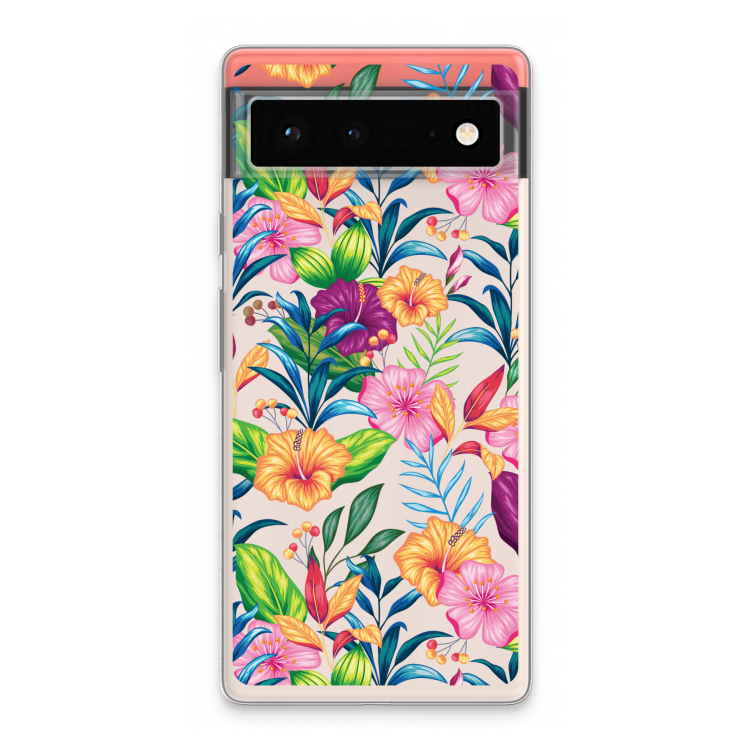 Tropisch 2: Google Pixel 6 Transparant Hoesje